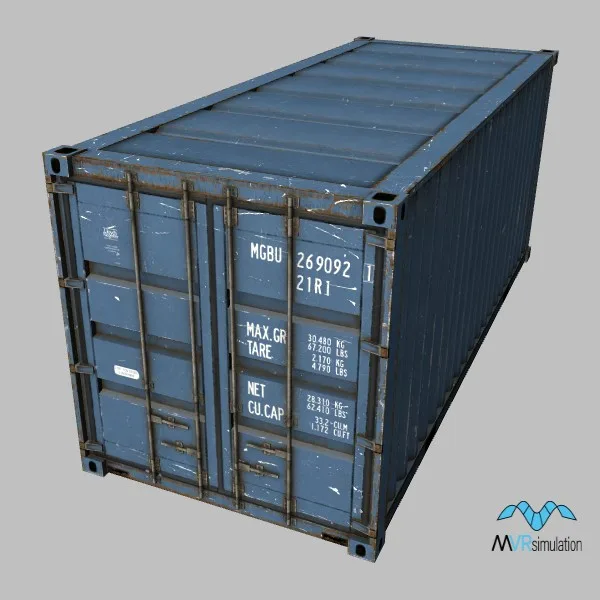 20ft-intemodal-container-01 · US · blue — 3D model preview