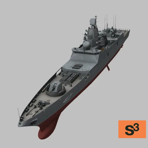 22350-Admiral-Gorshkov · RU · grey — 3D model preview