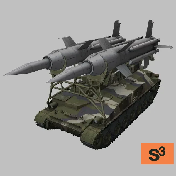 2P24M · AM · camo — 3D model preview