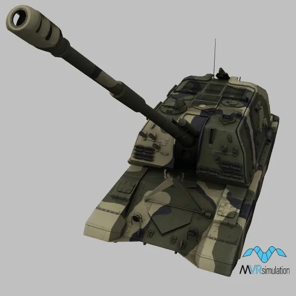 2S19M2 · RU · camo — 3D model preview