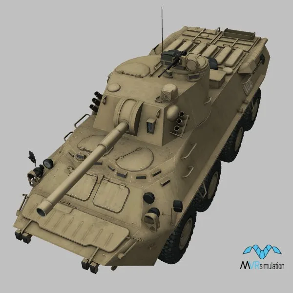 2S23 · RU · desert — 3D model preview