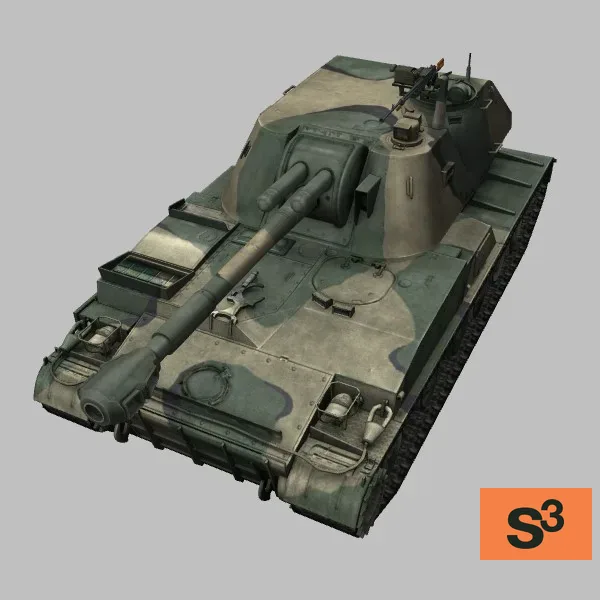 2S3 · RU · camo — 3D model preview