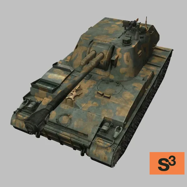 2S3 · SY · camo — 3D model preview