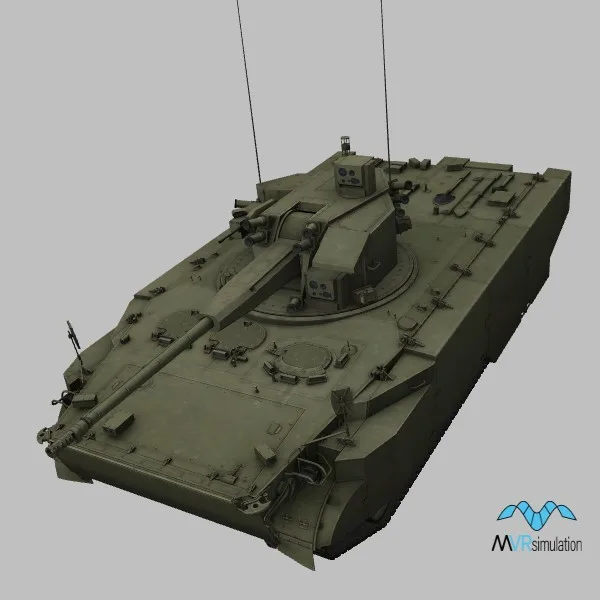 2S38 · RU · green — 3D model preview