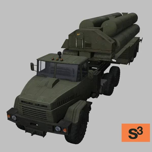 5P85TE · RU · green — 3D model preview