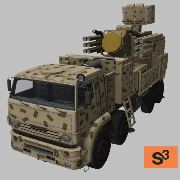 96K6 · SY · desert — 3D model preview