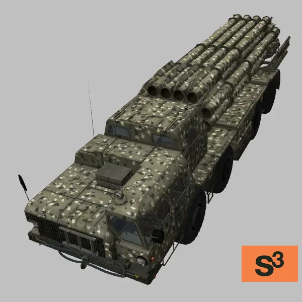 9A52-2 · AM · camo — 3D model preview