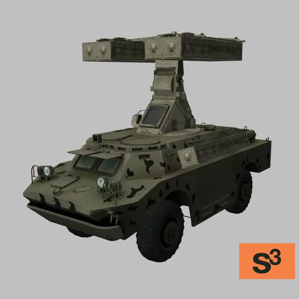 9K31M · LY · camo — 3D model preview