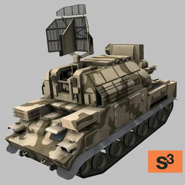 9K331M · IR · camo — 3D model preview