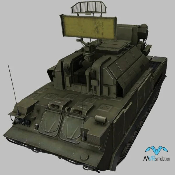 9K332ME · RU · green — 3D model preview