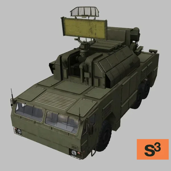9K332MK · RU · green — 3D model preview