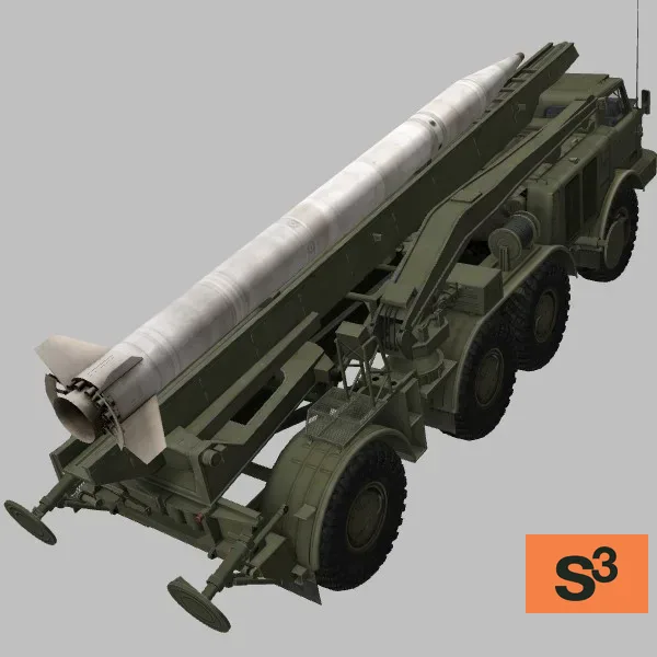 9K52 · KP · green — 3D model preview