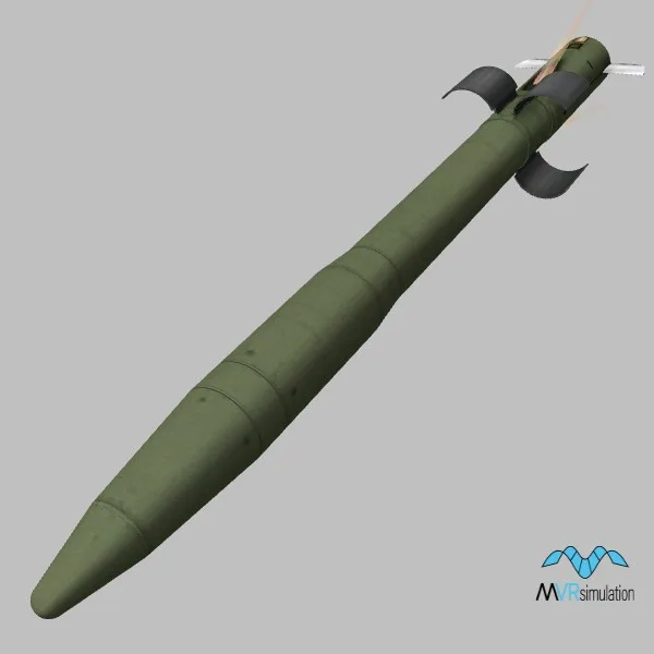 9M123 · RU · green — 3D model preview