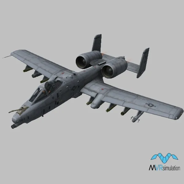 A-10C · US · grey · 354fs-78-0684 — 3D model preview