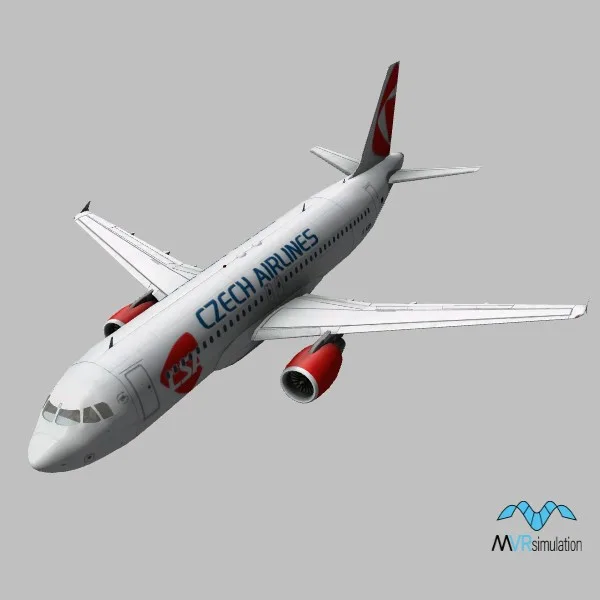 A-320 · CZ · white — 3D model preview