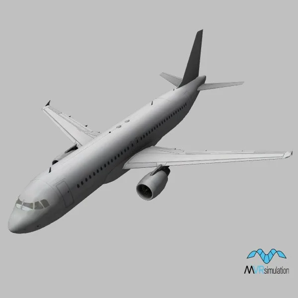 A-320 · LV · white — 3D model preview