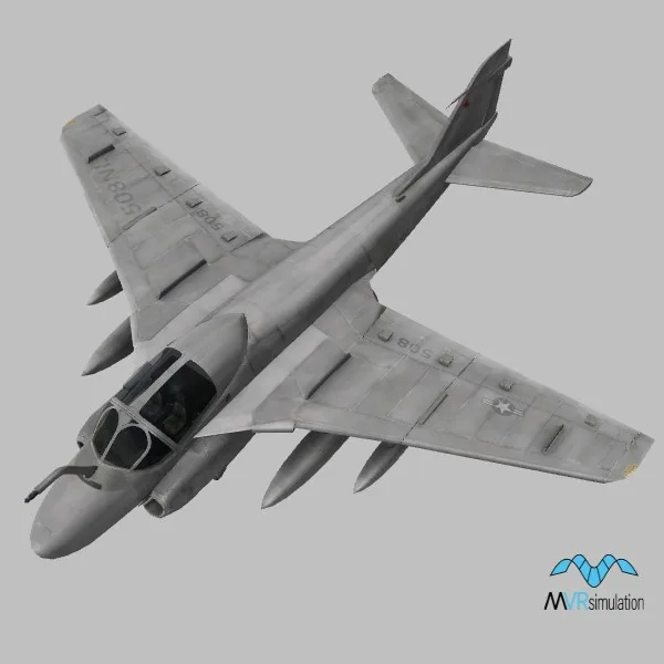 A-6E · US · grey — 3D model preview