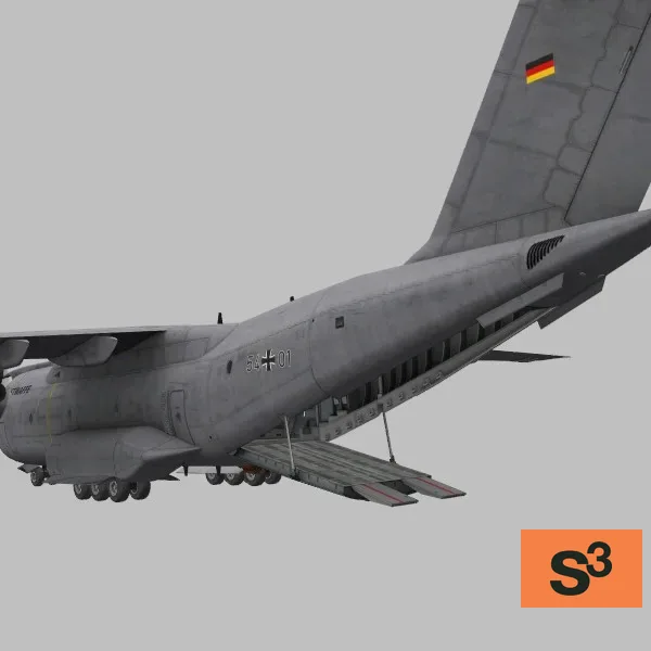 A400M · DE · grey — 3D model preview