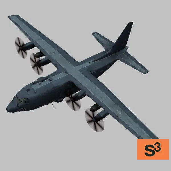 AC-130J · US · grey — 3D model preview