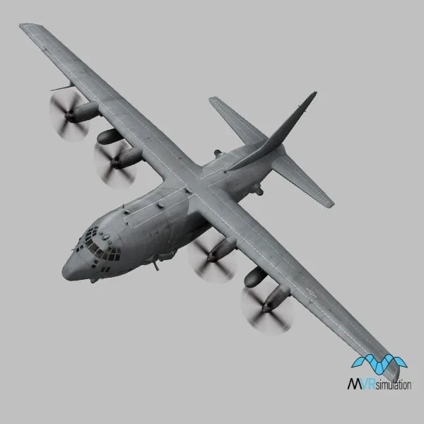 AC-130U · US · grey — 3D model preview