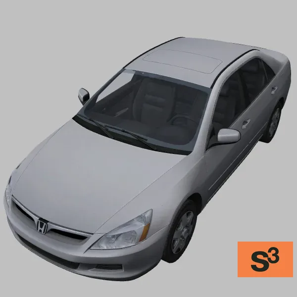 Accord-2007 · JP · white — 3D model preview