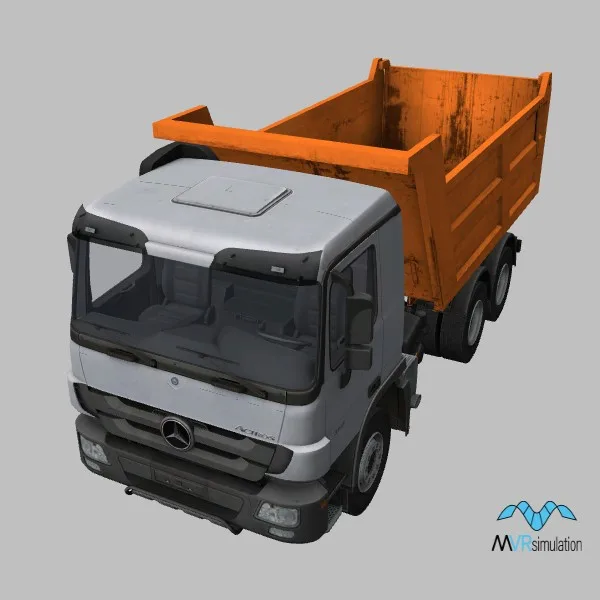 ACTROS-3340-6x4-tipper · DE · orange — 3D model preview