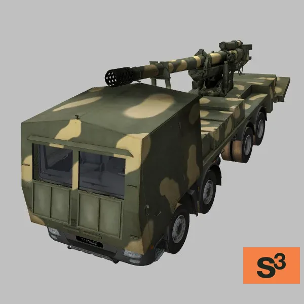 ACTROS-4140-8x4 · M-46 · SY · camo — 3D model preview