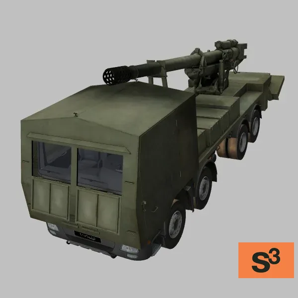 ACTROS-4140-8x4 · M-46 · SY · green — 3D model preview