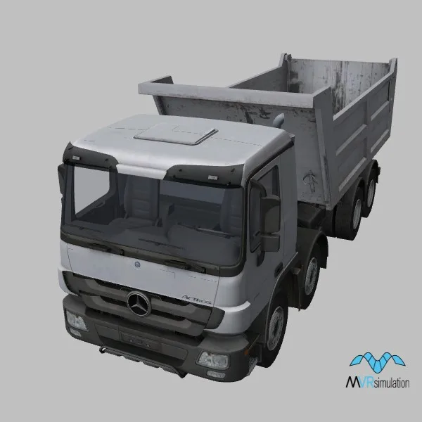 ACTROS-4140-8x4-tipper · DE · white — 3D model preview