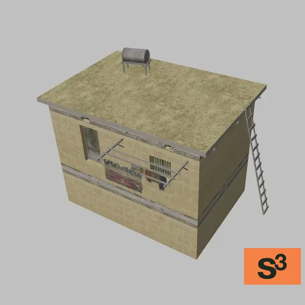 afghan-building-3B-037 — 3D model preview