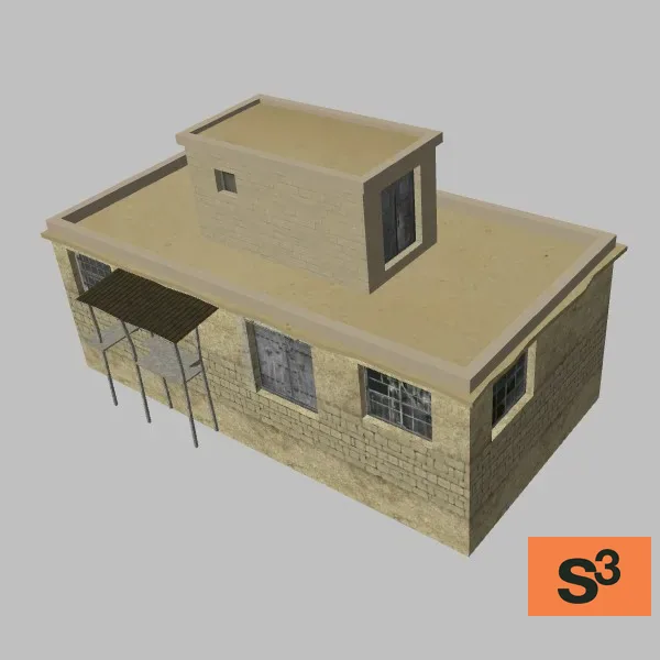 afghan-building-3B-055 — 3D model preview