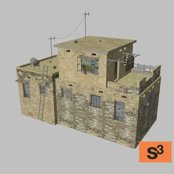 afghan-building-3B-095 — 3D model preview