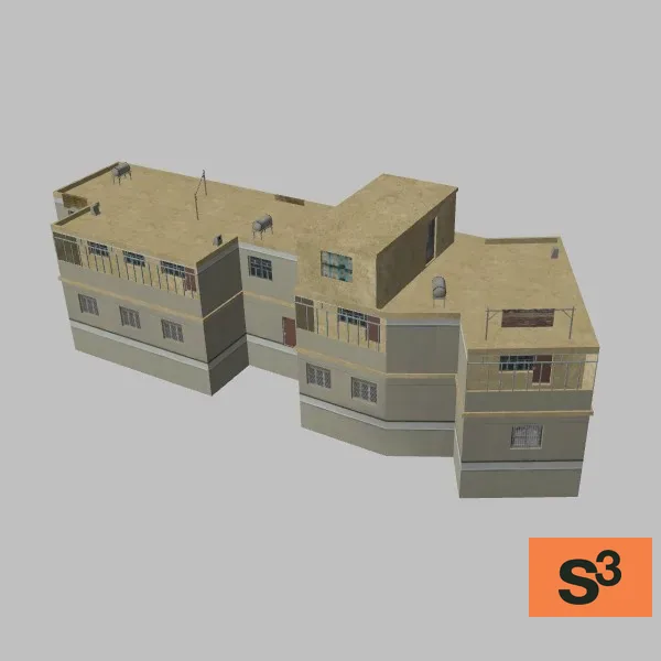 afghan-building-3B-117 — 3D model preview