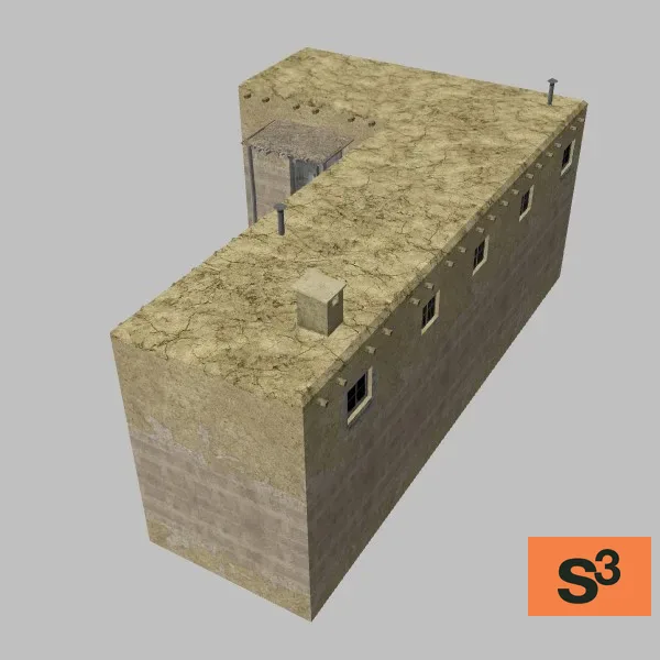 afghan-building-3B-150 — 3D model preview