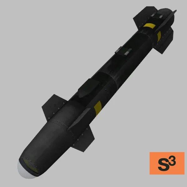 AGM-114F · US · black — 3D model preview