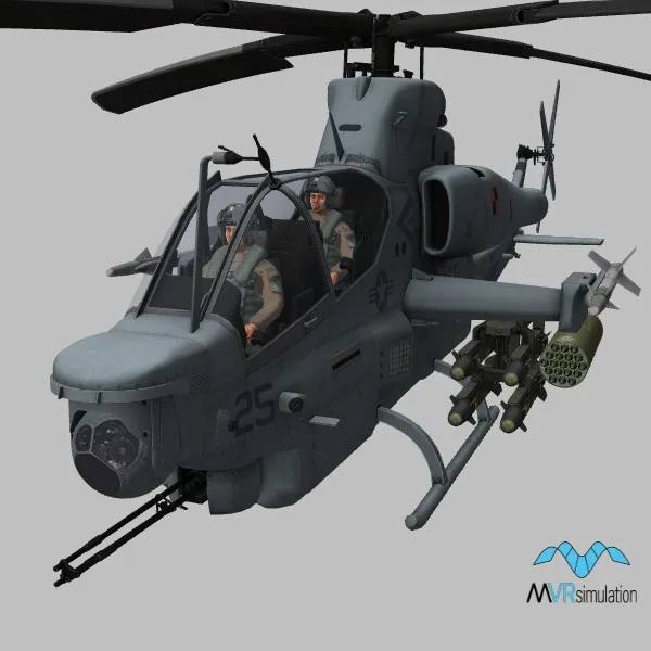 AH-1Z · US · grey — 3D model preview