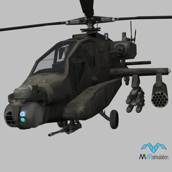 AH-64A · US · green — 3D model preview
