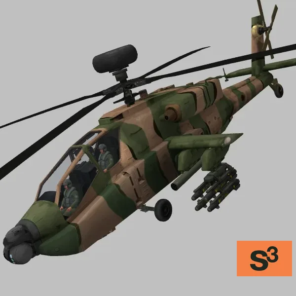 AH-64D · JP · camo — 3D model preview