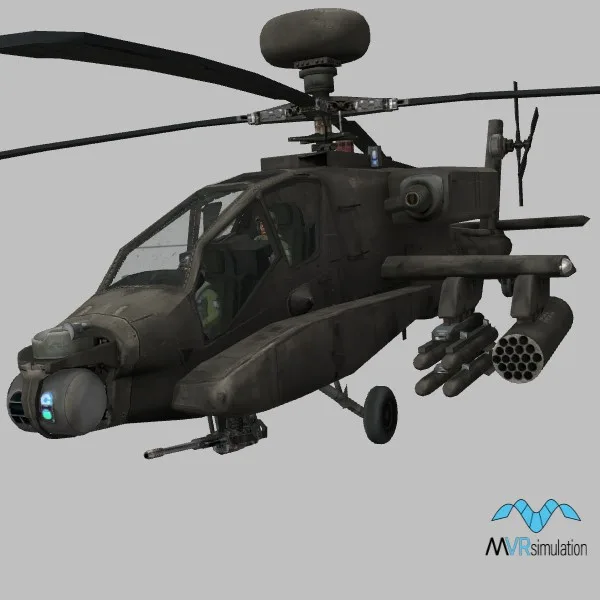 AH-64D · US · green — 3D model preview