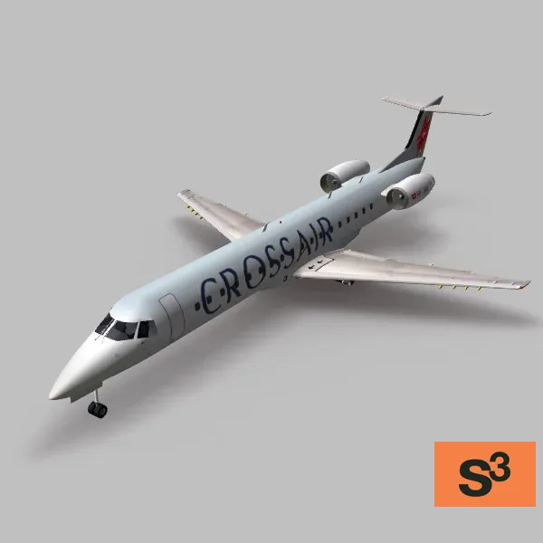 aircraft-erj145 — 3D model preview