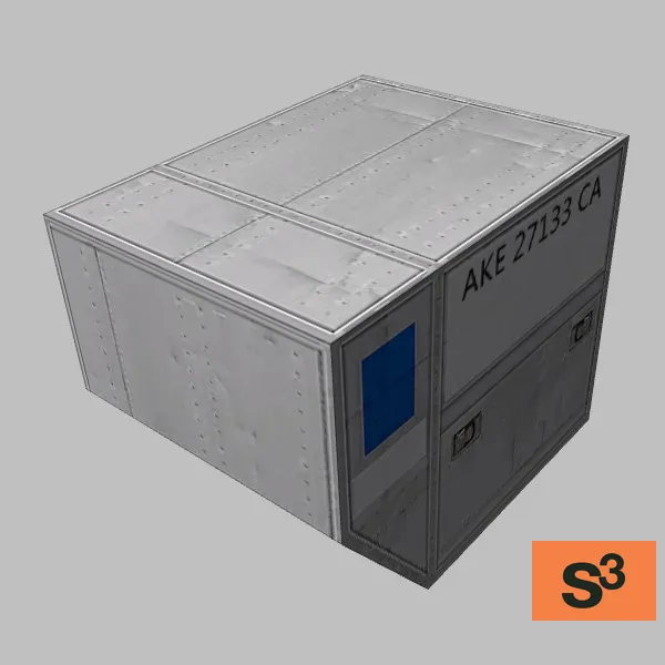 airport-cargo-container-001 — 3D model preview