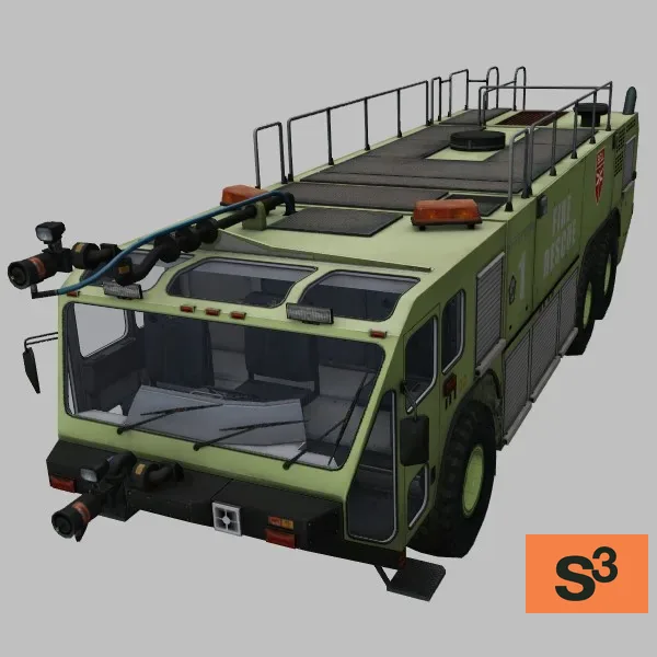 airport-firetruck-002 — 3D model preview