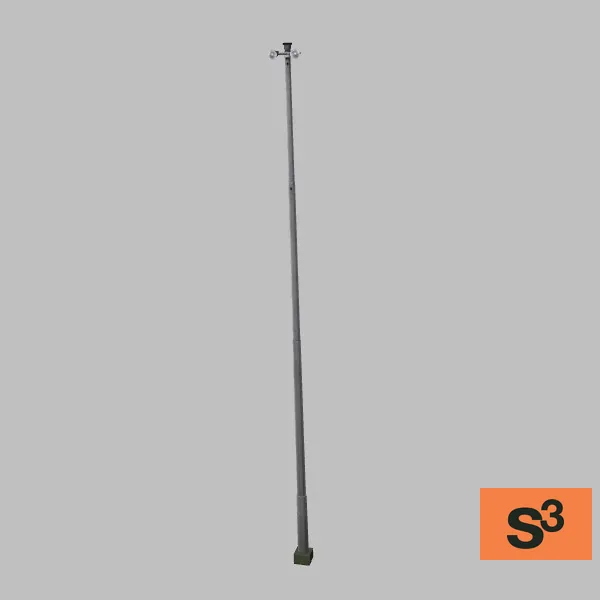 airport-lightpole-2bulb-20m — 3D model preview