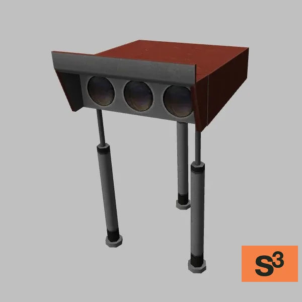 airport-runway-slope-indicator-001 — 3D model preview