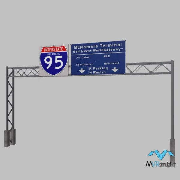 airport terminal-sign-002 — 3D model preview