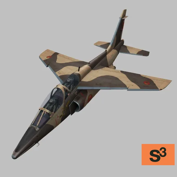 Alpha-Jet-E · MA · camo — 3D model preview