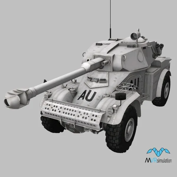 AML-90 · AMISOM · white — 3D model preview
