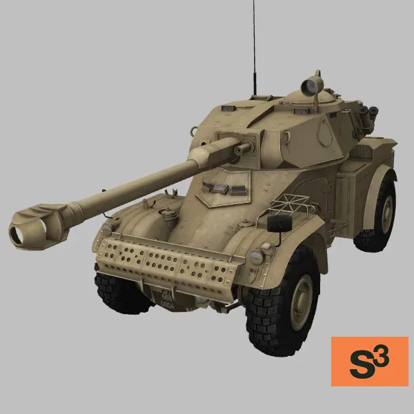 AML-90 · ZA · desert — 3D model preview
