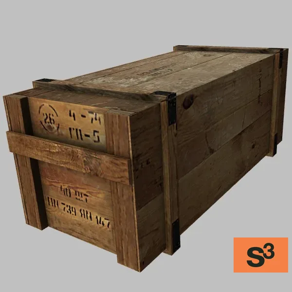 Ammo Box-002 ltbrown — 3D model preview