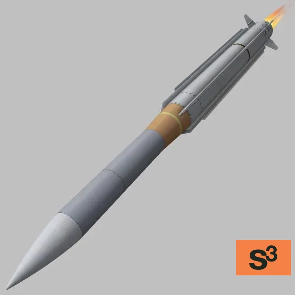 AMRAAM-ER · NO · grey — 3D model preview